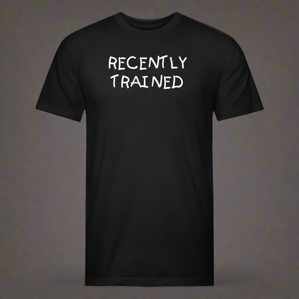 Recently Trained Fitted T-Shirt - black